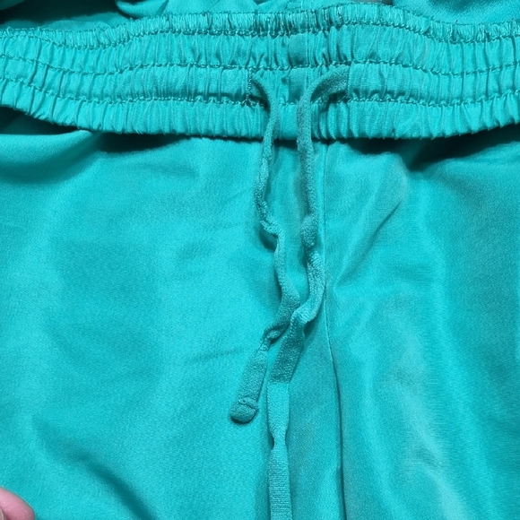 Teal and Gray Women's Athletic Shorts - Picture 8 of 8